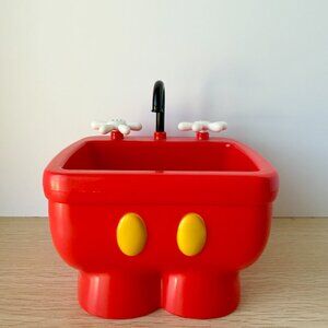 Disney Parks Mickey Mouse Red Pants Kitchen  Sink Ice Cream Sundae Dish Bowl